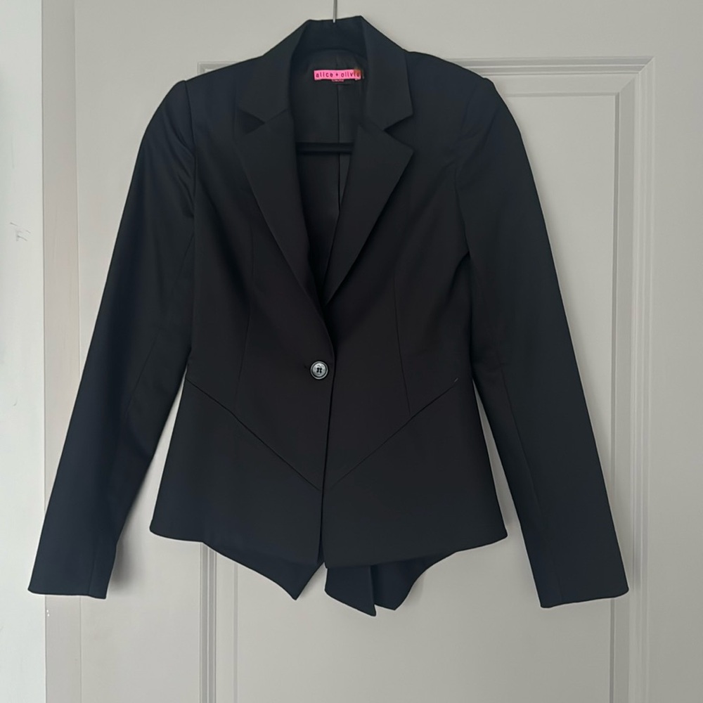 Alice + Olivia To Work Black Blazer Size XS